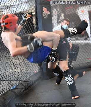 2021-05-02 Milano in the Cage 7 00157 Francesco Vanzetto-Enrico Piangatelli - Shoot boxe Junior -60kg